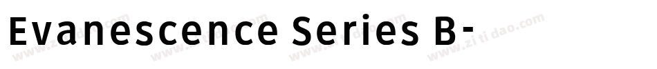 Evanescence Series B字体转换